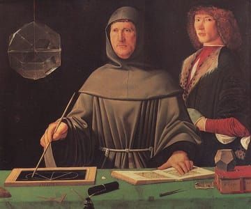 Artwork Title: The Geometrician Monk (Portrait of Fra Luca Pacioli)