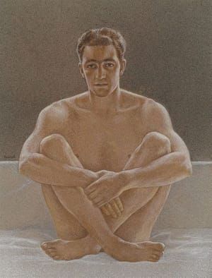Artwork Title: Seated Man - Umberto Jacon