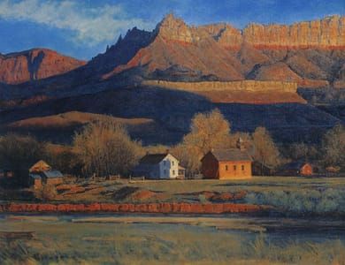 Artwork Title: November Day at Grafton, Utah