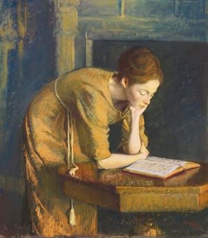 Artwork Title: Woman Reading (The Artist's Wife)