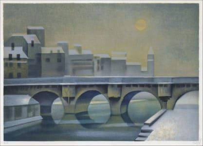 Artwork Title: Le Pont Neuf Sous la Neige