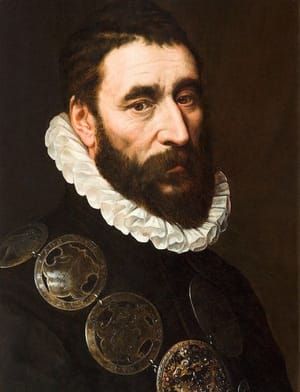 Artwork Title: Portrait of a Bearded Man Wearing a Chain of Guild Medallions,