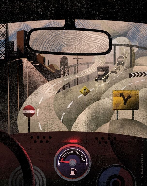 Artwork Title: The Side of the Road