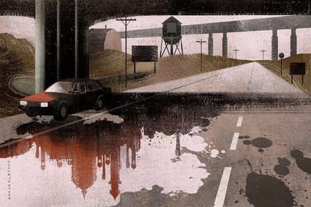 Artwork Title: The Side of the Road