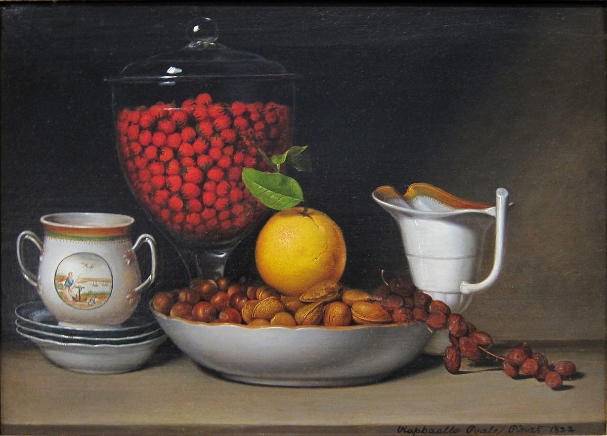 Artwork Title: Still Life with Nuts and Strawberries