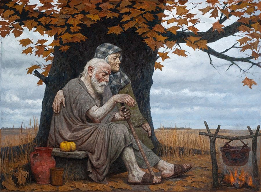 Artwork Title: Autumn of the Ancestors (Adam and Eve)