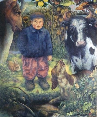 Artwork Title: The Birds and Fish are Yellowish