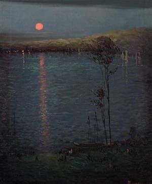 Artwork Title: Moon on the Lake