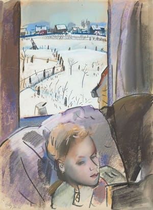 Artwork Title: Reading boy at Window (Lesender Junge am Fenster)