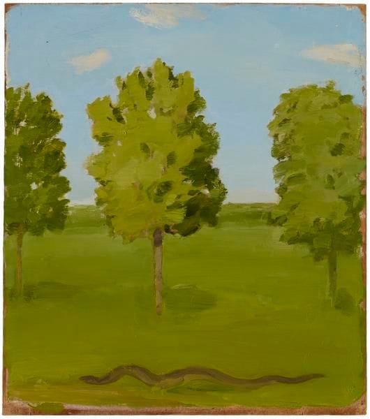 Artwork Title: Landscape with Trees and Snake