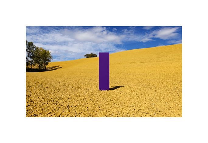 Artwork Title: Color Field, Violet. E 0º29’45” N 43º33’23”