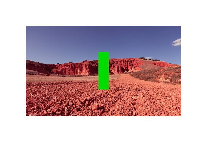 Artwork Title: Color Field, Green. W 1º16’13” N 40º55’28”