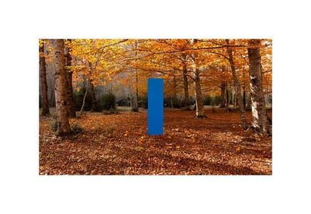 Artwork Title: Color Field, Blue. E 0º05’02” N 42º40’37”