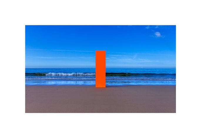 Artwork Title: Color Field, Orange. W 1º19’24” N 44º05’27”