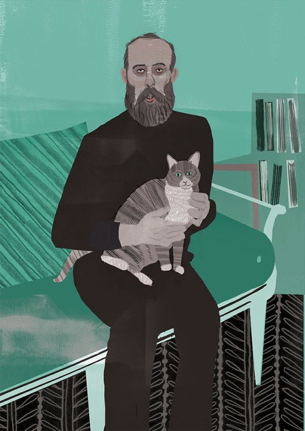 Artwork Title: Edward Gorey, Men and Cats
