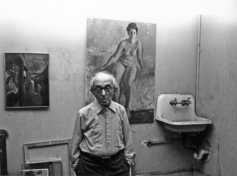 Artwork Title: Raphael Soyer in his Studio