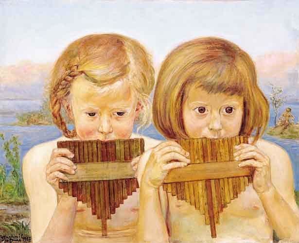 Artwork Title: Girls Playing