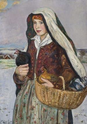 Artwork Title: Girl Going to the Market