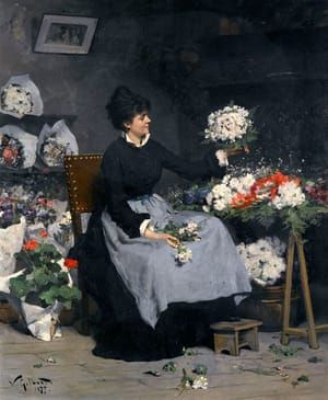 Artwork Title: Flower Seller