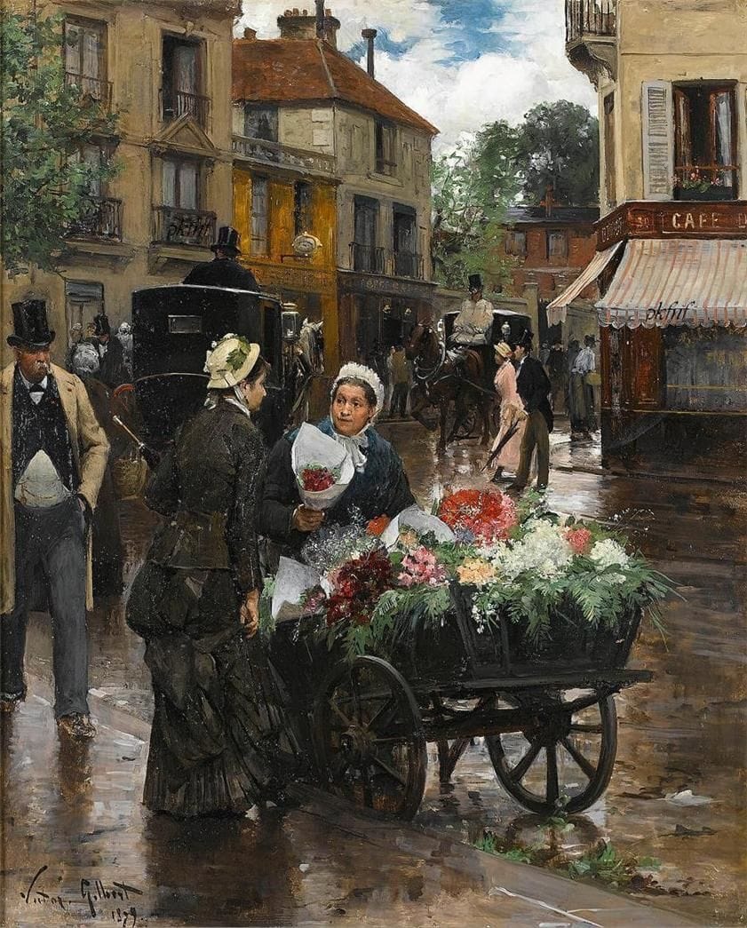 Artwork Title: Flower Seller in Paris