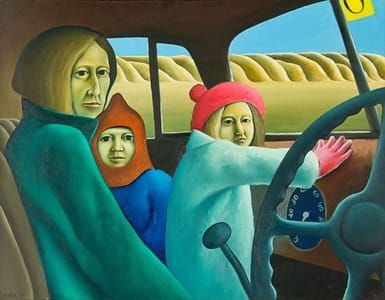 Artwork Title: The Family in the Van