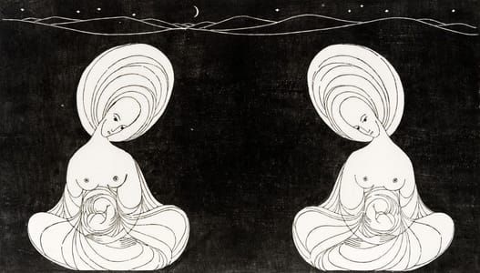 Artwork Title: Zwei Muscheln mit der Perle in sich (Two Mussels with a Pearl in Them)