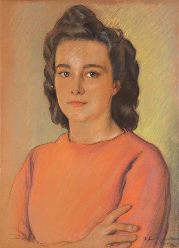 Artwork Title: Portrait of a Woman in Orange