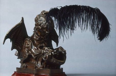 Artwork Title: Fantastic Inkwell (Self Portrait as a Sphinx)