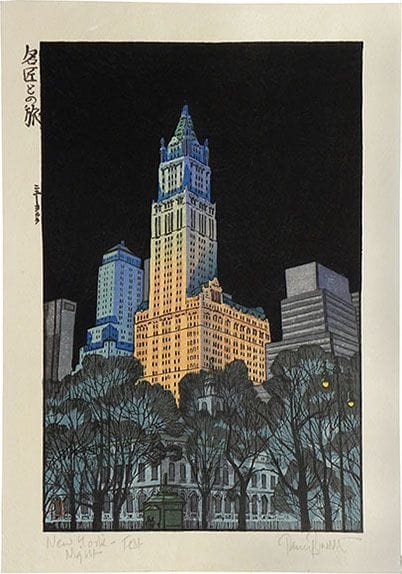 Artwork Title: Travels with the Master: New York (Sunset to Night)