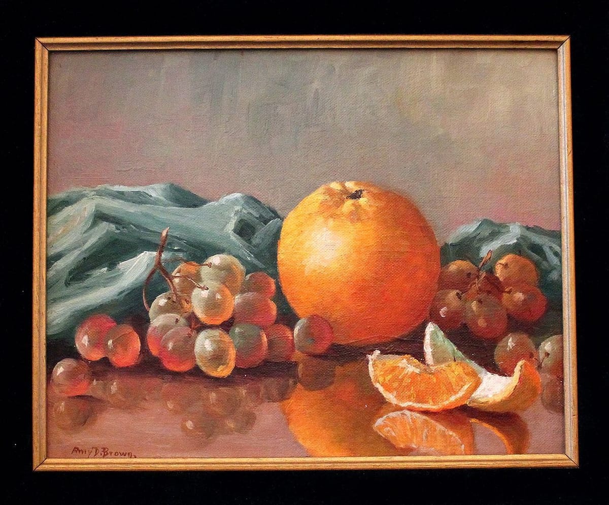 Artwork Title: Oranges and grapes