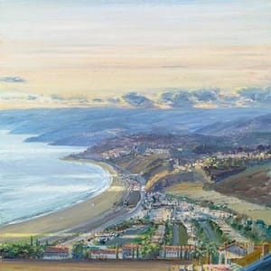 Artwork Title: View of the Bay, Pacific Palisades, Late Afternoon