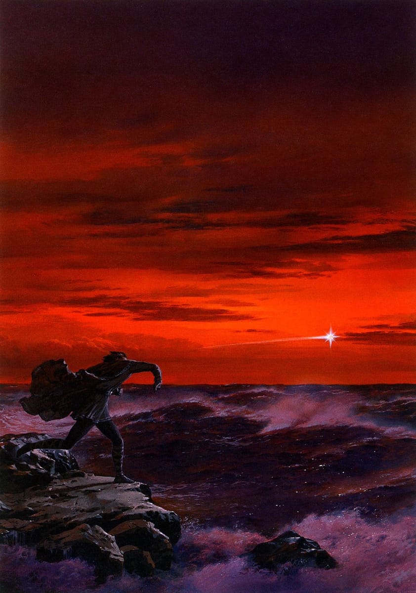 Artwork Title: Maglor Casting the Silmaril into the Sea