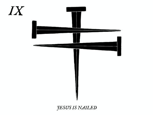 Artwork Title: Stations in the Street: IX. Jesus is Nailed
