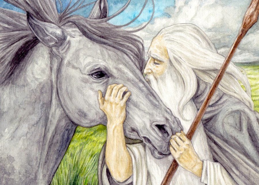 Artwork Title: Gandalf and Shadowfax Reunited