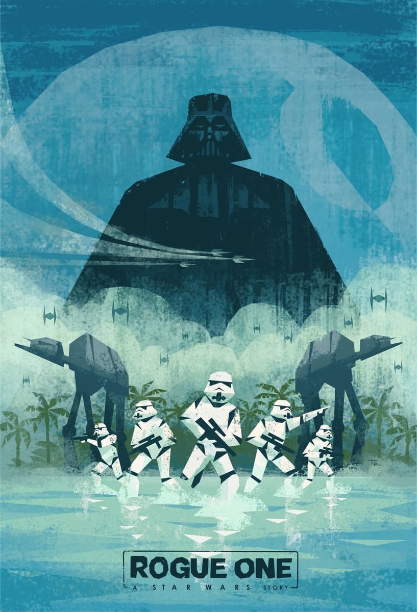 Artwork Title: Another take on the original Star Wars Rogue One Poster