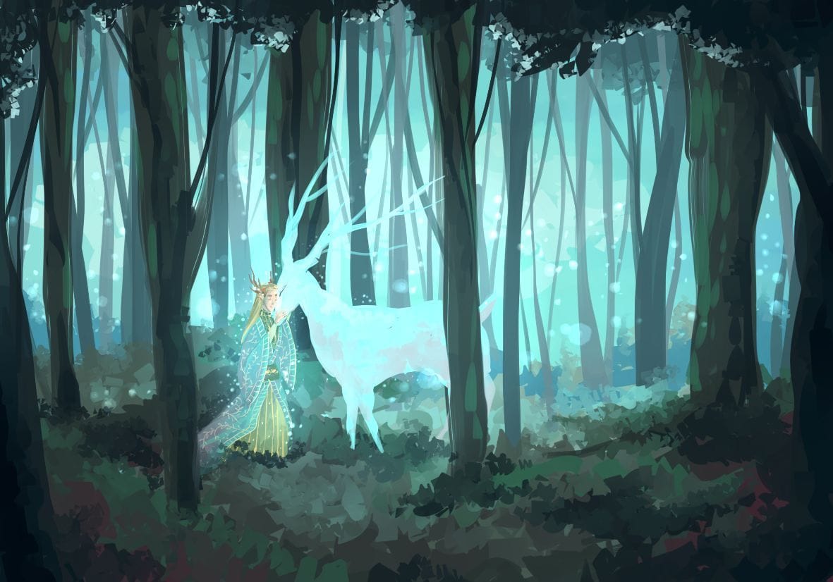 Artwork Title: Thranduil and Pet