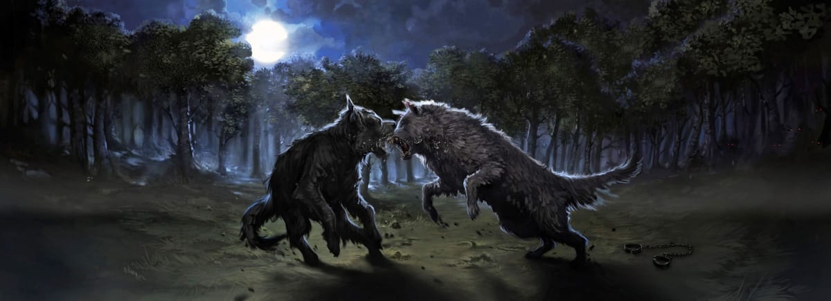 Artwork Title: Moony vs. Padfoot