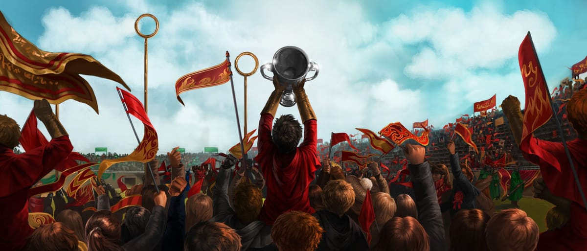 Artwork Title: Gryffindor Wins the Quidditch Cup