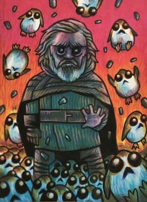 Artwork Title: The Old Man And The Sea (Of Porgs)