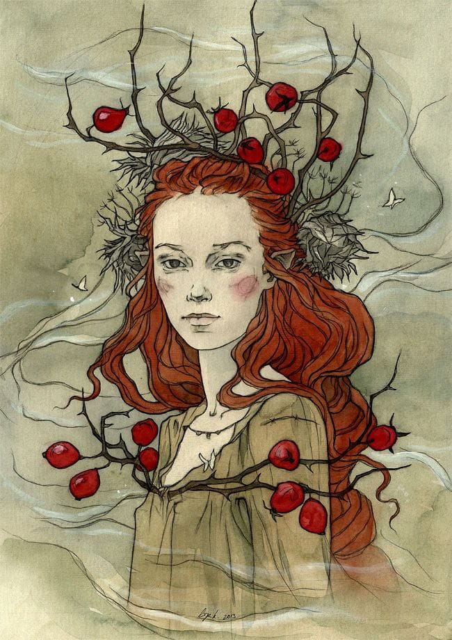 Artwork Title: Rosehip Crown