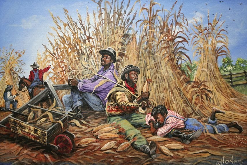 Artwork Title: Slaves Taking a Lunch