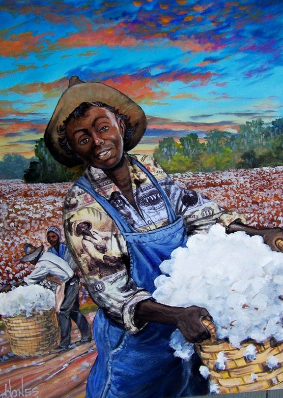 Artwork Title: Slave Boy Carrying Cotton