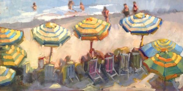 Artwork Title: Umbrellas In The Sun