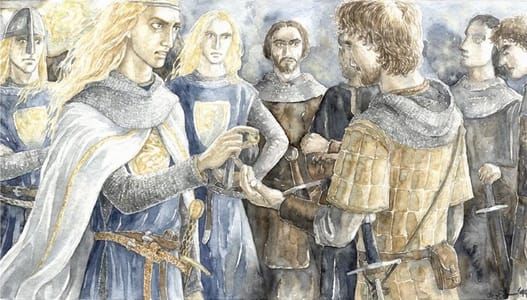 Artwork Title: The Oath of Finrod to Barahir
