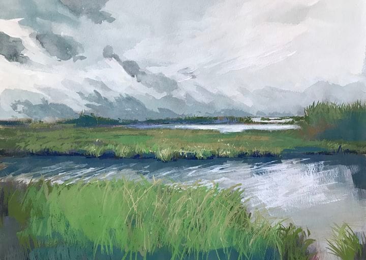 Artwork Title: Cloudy Marsh