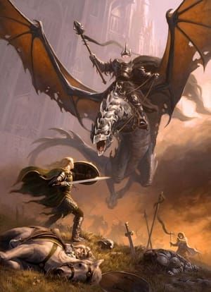 Artwork Title: Eowyn and the Nazgul