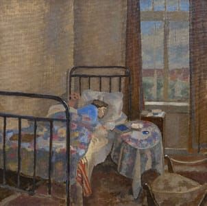 Artwork Title: Hans van Zijl, the Artist's Wife, Resting, oil on canvas