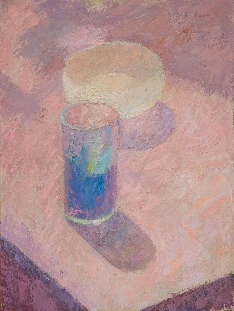 Artwork Title: Blue Glass and Bowl