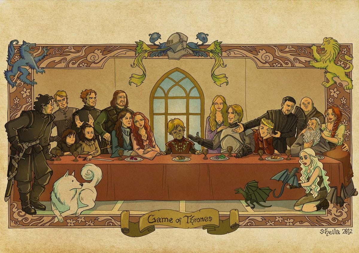 Artwork Title: Game Of Thrones Last Supper