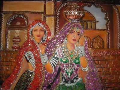 Artwork Title: Two Rajasthani Ladies
